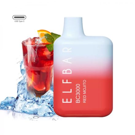 ELF BAR BC3000 - RED MOJITO 5% - RECHARGEABLE