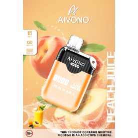 Aivono 8000 - Nicotine Free 0% jednorazový vape s príchuťou broskyňový ľad a 8000 ťahmi Aivono 8000 - Nicotine Free 0% jednorazový vape s príchuťou broskyňový ľad a 8000 ťahmi