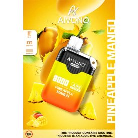 Aivono 8000 - Nicotine Free 0% jednorazový vape s príchuťou ananás mango a 8000 ťahmi Aivono 8000 - Nicotine Free 0% jednorazový vape s príchuťou ananás mango a 8000 ťahmi