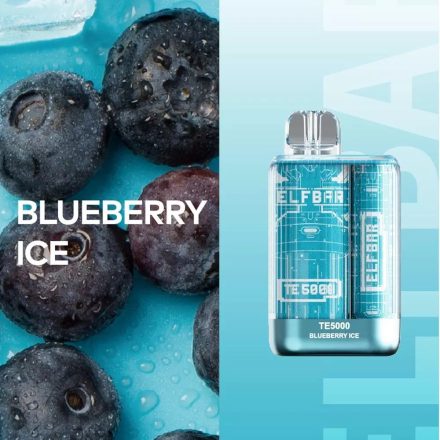 ELF BAR TE5000 - BLUEBERRY ICE 5% - DOBÍJATEĽNÉ