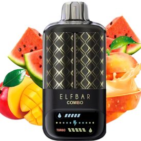 ELF BAR COMBO jednorazový vape s príchuťou broskyňa mango a melón a jahoda a 25000 ťahmi