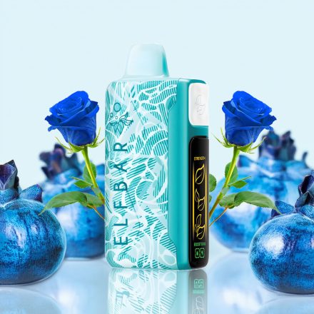 ELF BAR NICOTINE KING 40000 vape s príchuťou ľadovej modrej ruže, 40000 potiahnutí