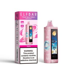 ELF BAR PLANET 25000 - Broskyňa + 5% Vape e-cigarette - Exkluzívna príchuť, 25000 potiahnutí, 5% nikotínu