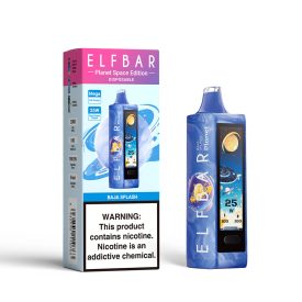 ELF BAR PLANET 25000 jednorazová e-cigareta s príchuťou Baja Splash a 5% nikotínu, nabíjateľná.