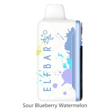 ELF BAR SOUR KING 40000 vape s príchuťou kyslých čučoriedok a melóna, 40000 potiahnutí
