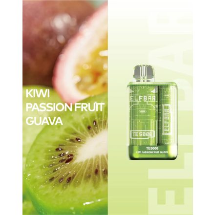 ELF BAR TE5000 - Kiwi Passionfruit Guava 5% - DOBÍJATEĽNÉ