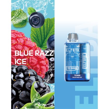 ELF BAR TE5000 - BLUE RAZZ ICE 5% - DOBÍJATEĽNÉ