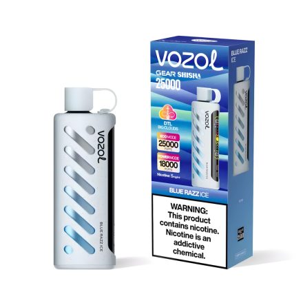 VOZOL GEAR SISHA 25000 - BLUE RAZZ ICE 0.5% NICOTINE