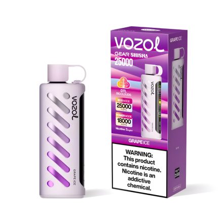 VOZOL GEAR SISHA 25000 - GRAPE ICE 0.5% NICOTINE