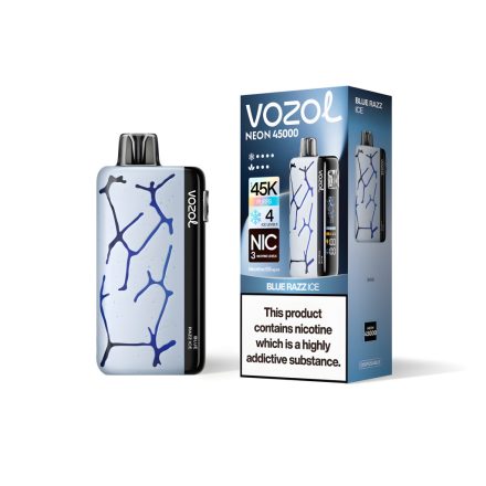 VOZOL NEON 45000 - BLUE RAZZ ICE 5% NICOTINE
