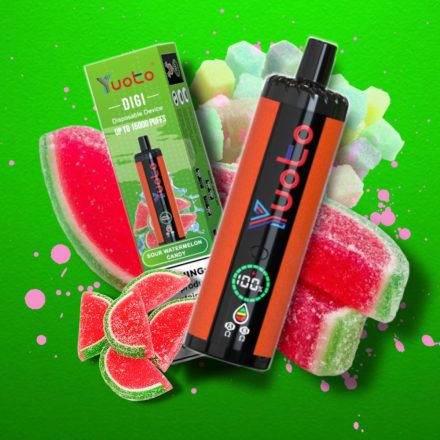 YUOTO DIGI 15000 - KYSELÝ VODOVÝ MELÓN 5% - DOBÍJATEĽNÉ