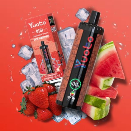 YUOTO DIGI 15000 -  JAHODOVÝ VODNÝ MELÓN ICE 5% - DOBÍJATEĽNÉ