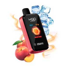 HQD Everest jednorazová e-cigareta s broskyňovou ľadovou príchuťou a 25000 potiahnutiami HQD Everest jednorazová e-cigareta s broskyňovou ľadovou príchuťou a 25000 potiahnutiami