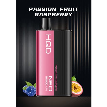HQD NEO 15000 - PASSION FRUIT RASPBERRY 5% - RECHARGEABLE